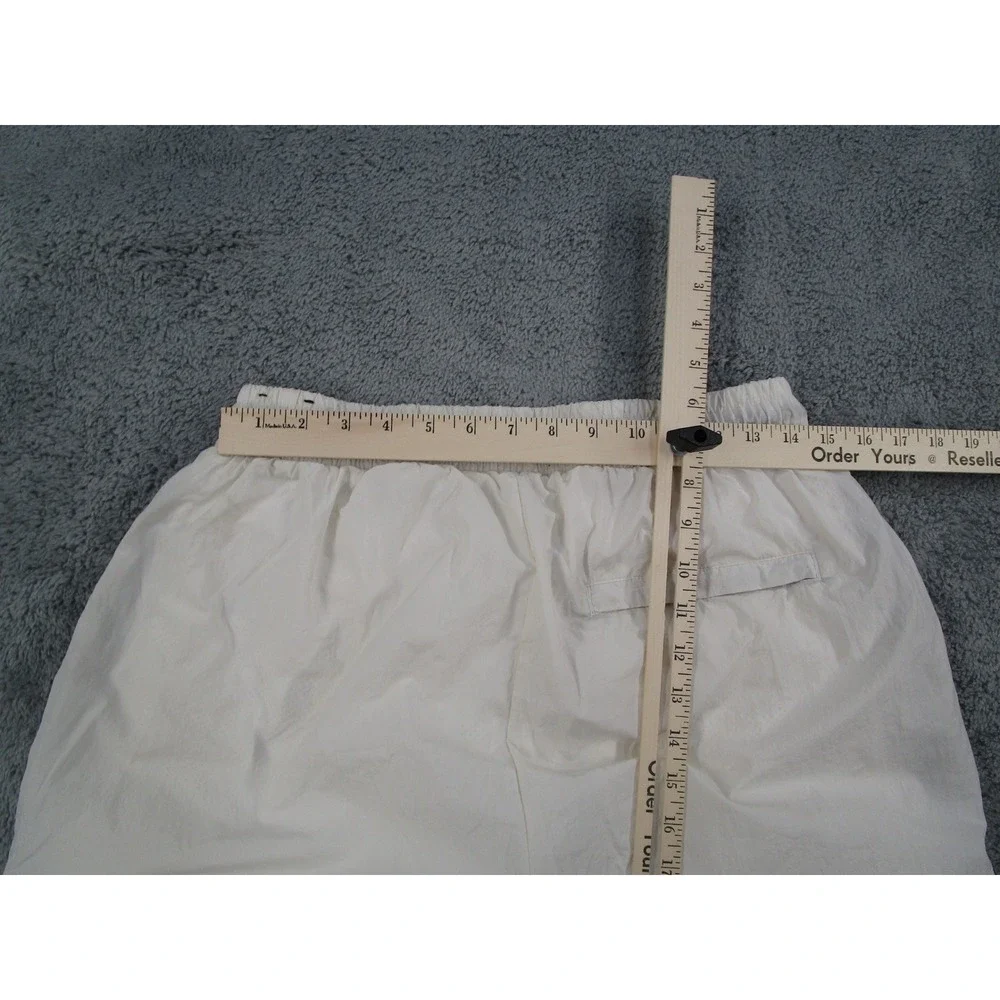 Jordan Mens White Black Striped Nylon Windbreaker Track Pants AQ2686-100 Large